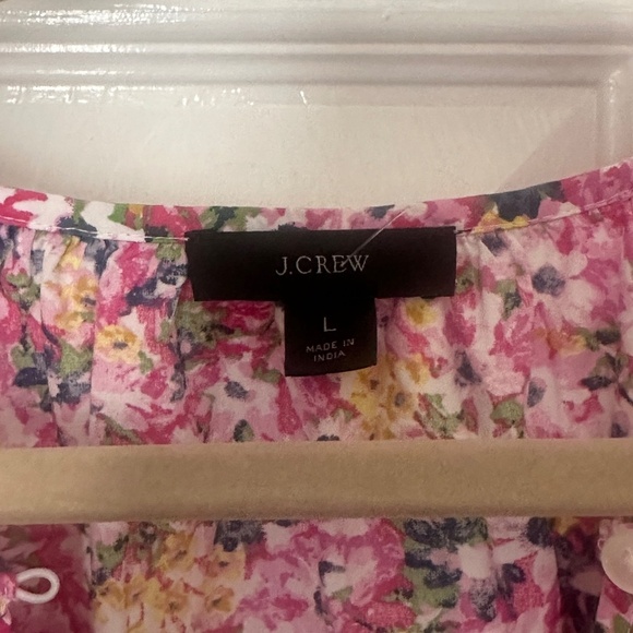 Re-Imagined by J. Crew Maxi Floral Dress Pink  Size Large Puff Sleeve - Picture 2 of 10